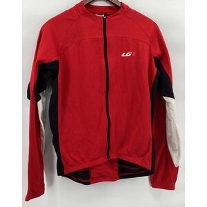 Garneau Thermal Cycling Jersey 2 Air Dry Elite 2 Red Black & White Men's Large